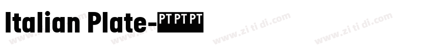 Italian Plate字体转换